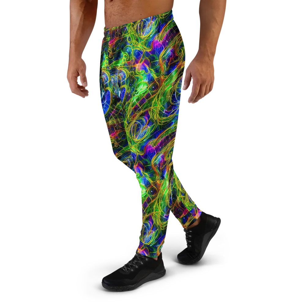 Limefire Drift on Men's Joggers — Left