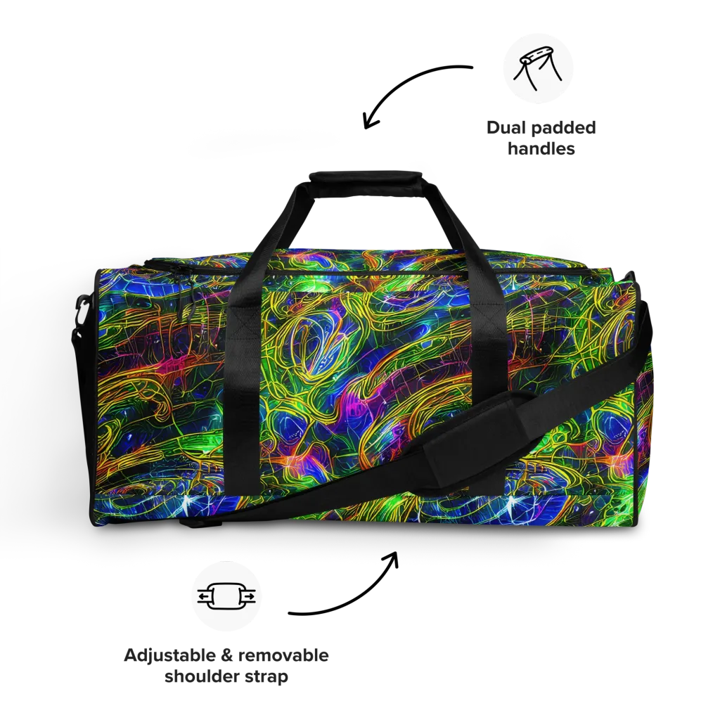 Limefire Drift on Duffle Bag — Front