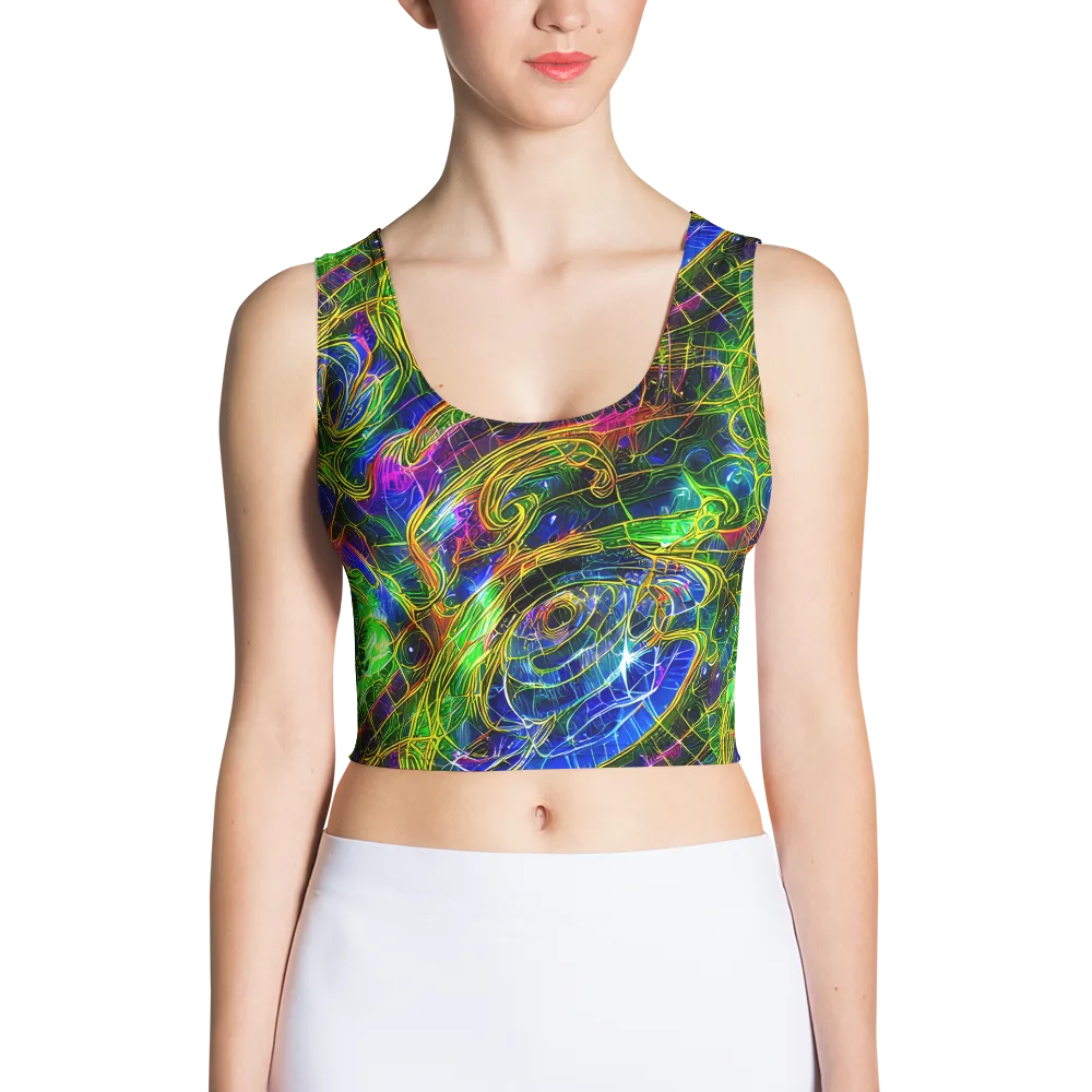 Limefire Drift on Crop Top — Front