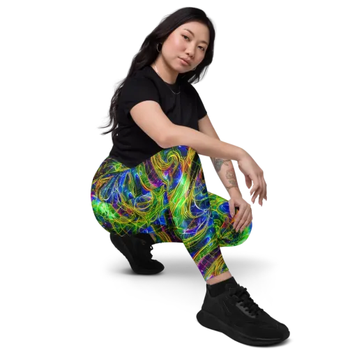 Limefire Drift on a Leggings with Pockets