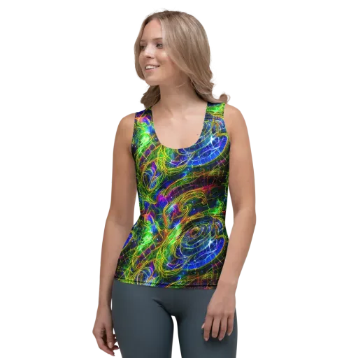Limefire Drift on a Women's Tank Top