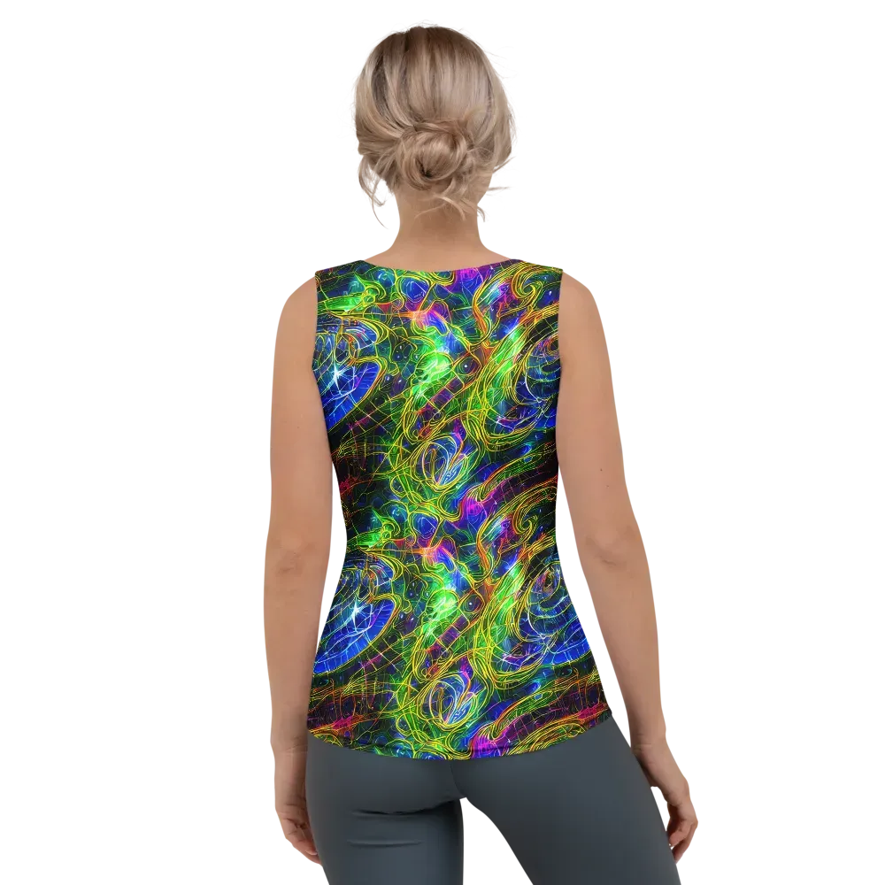 Limefire Drift on Women's Tank Top — Back