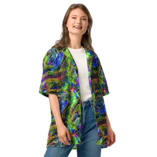 Limefire Drift on a Button Shirt