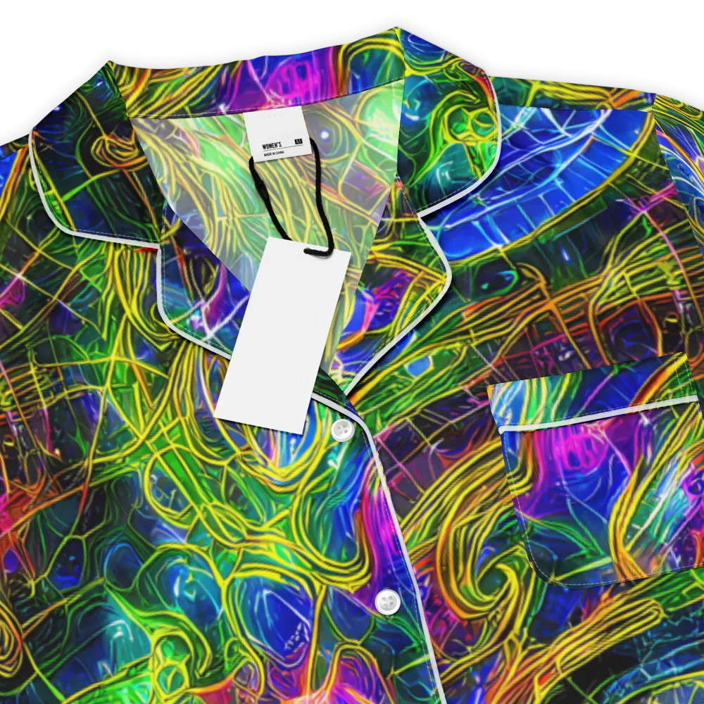 Limefire Drift on Women's Short Sleeve Pajama Top — Product details