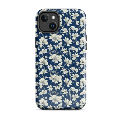 Navy Floralia on a MagSafe Tough Case for iPhone®