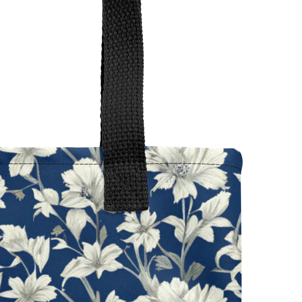 Navy Floralia on Tote Bag — Product details