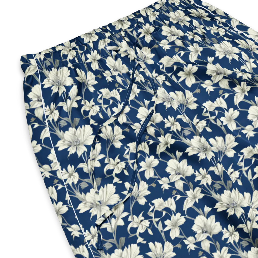 Navy Floralia on Women's Pajama Pants — Product details