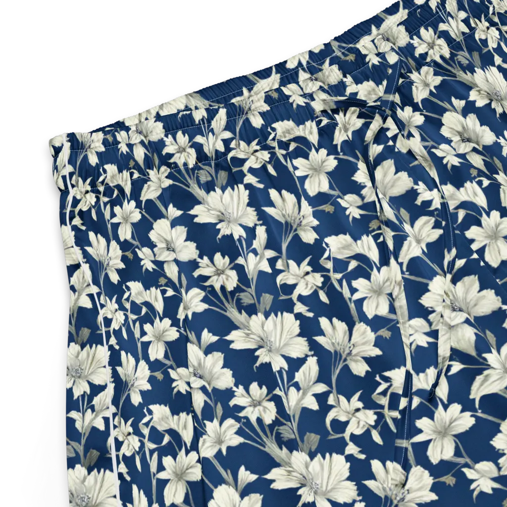 Navy Floralia on Women's Pajama Shorts — Product details