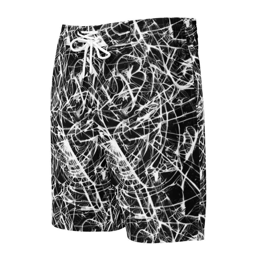 Ink Nervure on Men's Board Shorts — Front