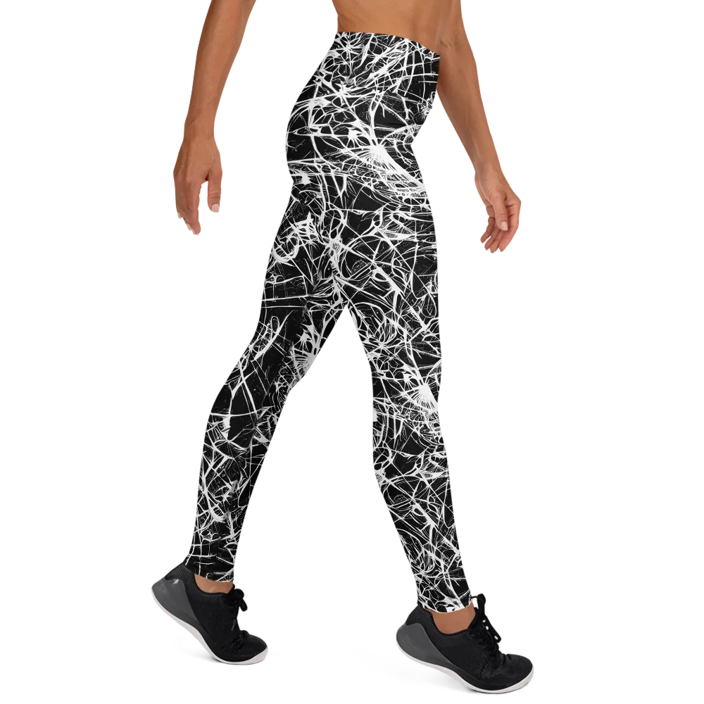 Ink Nervure on Yoga Leggings — Right