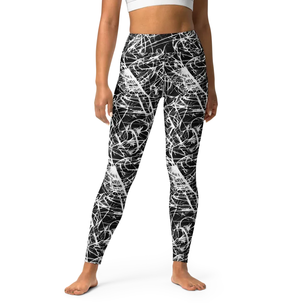Ink Nervure on Yoga Leggings — Front