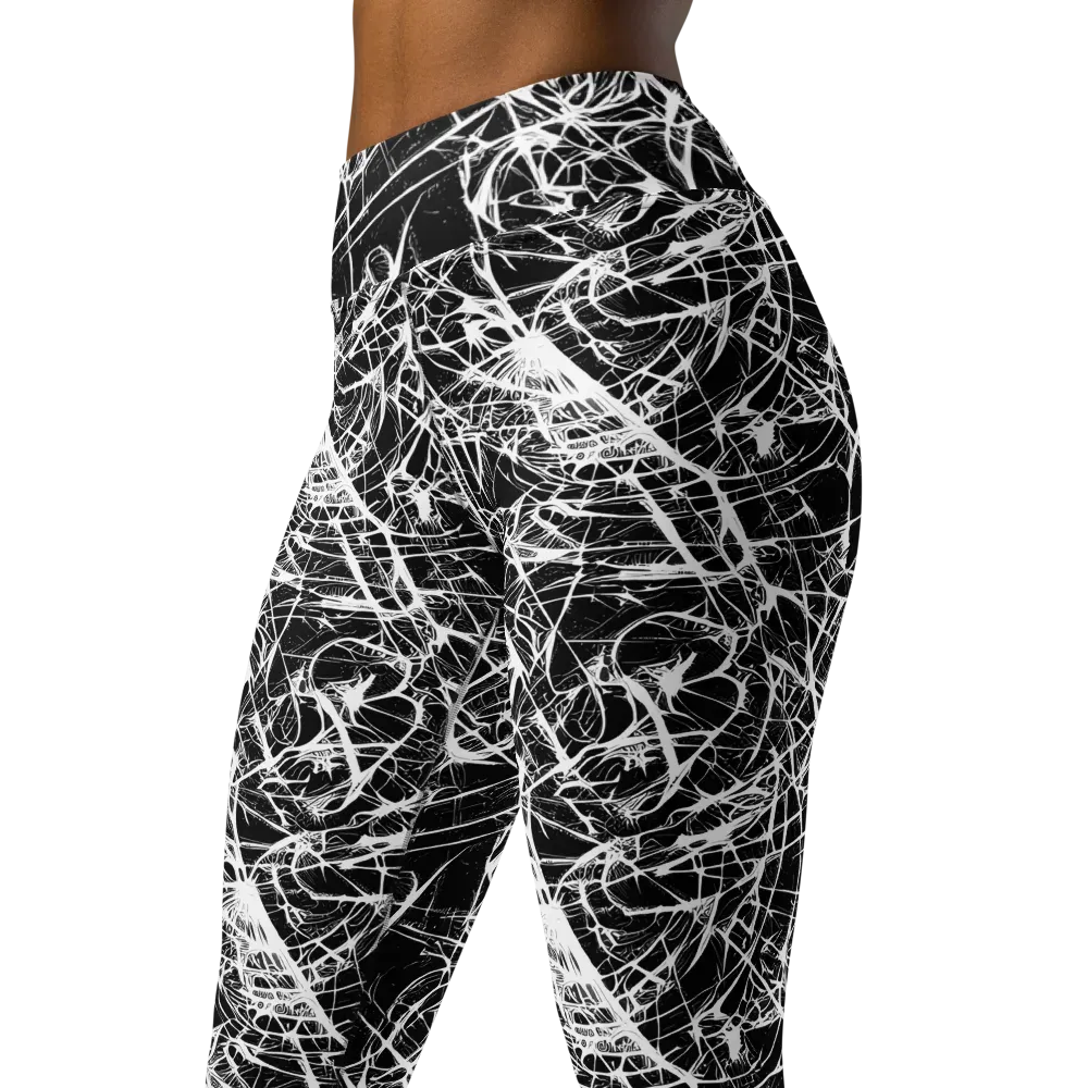 Ink Nervure on Yoga Leggings — Left Front