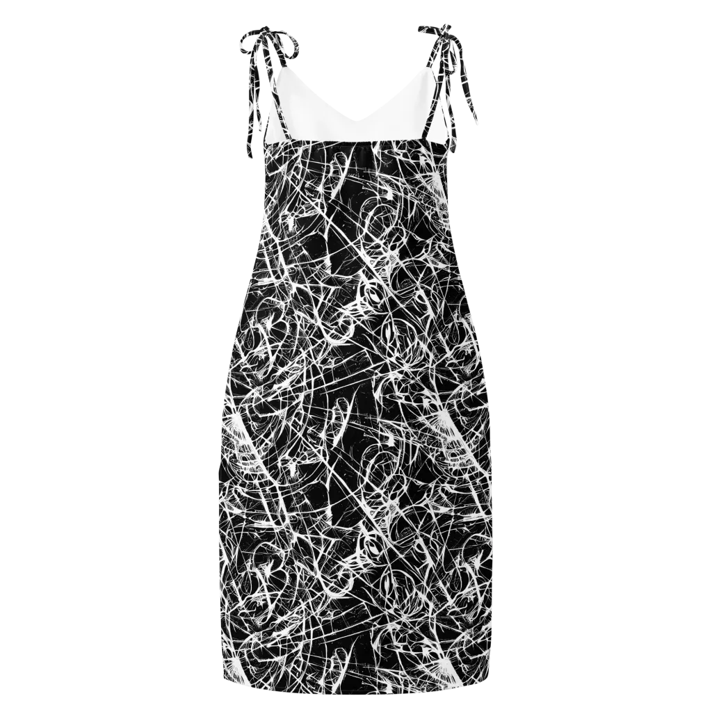 Ink Nervure on Slip Dress — Back