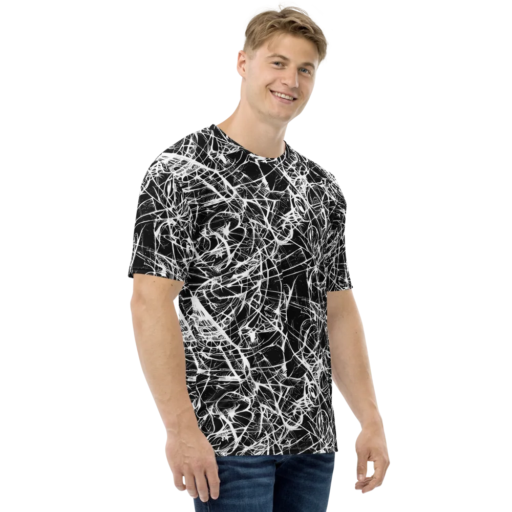 Ink Nervure on Men's Crew Neck T-Shirt — Right