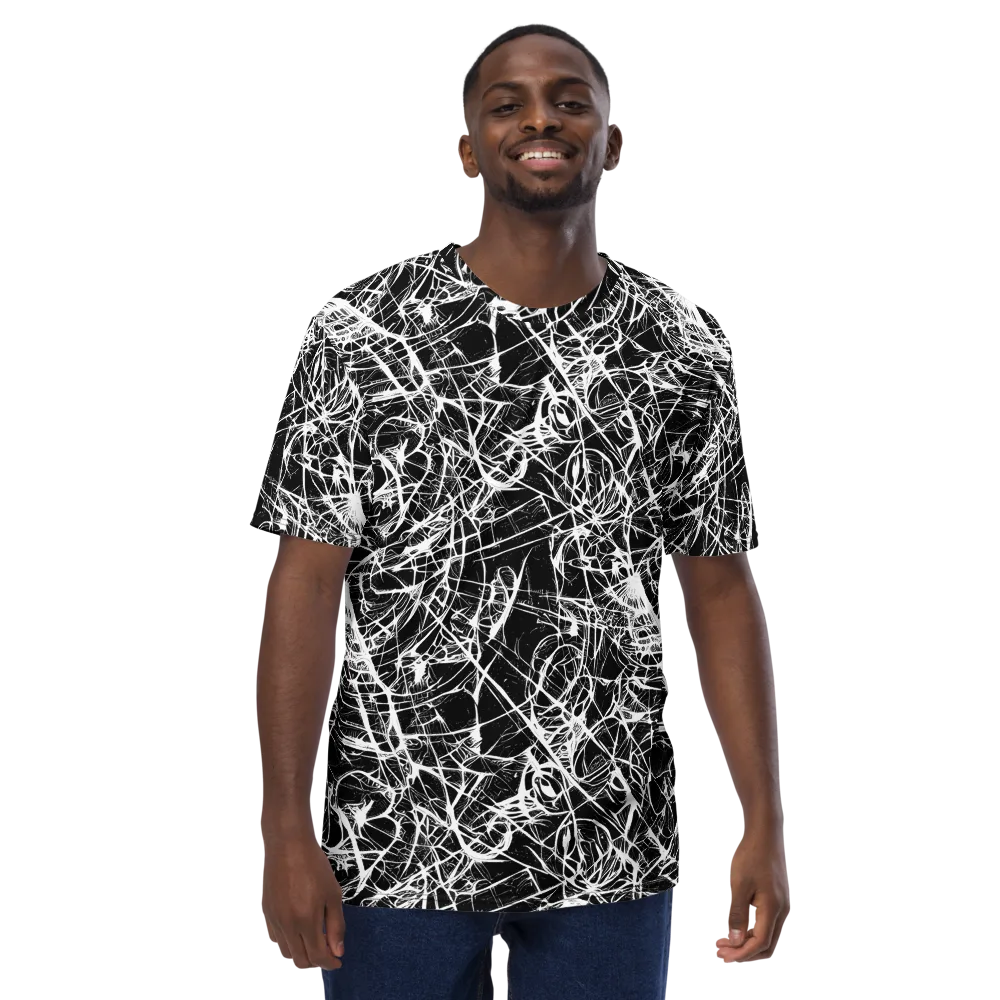 Ink Nervure on Men's Crew Neck T-Shirt — Front
