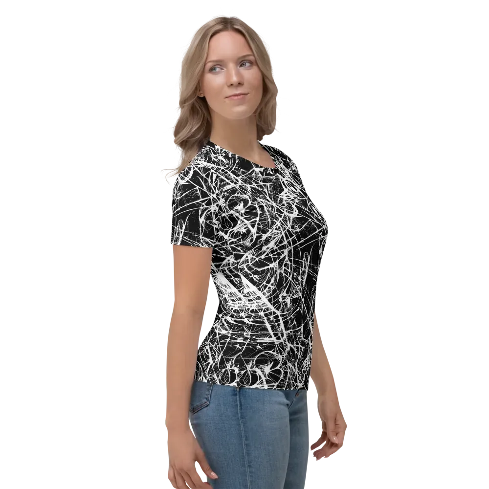 Ink Nervure on Women's Crew Neck T-Shirt — Right