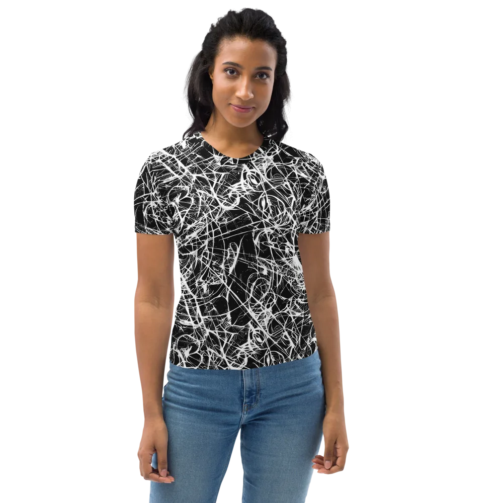 Ink Nervure on Women's Crew Neck T-Shirt — Front
