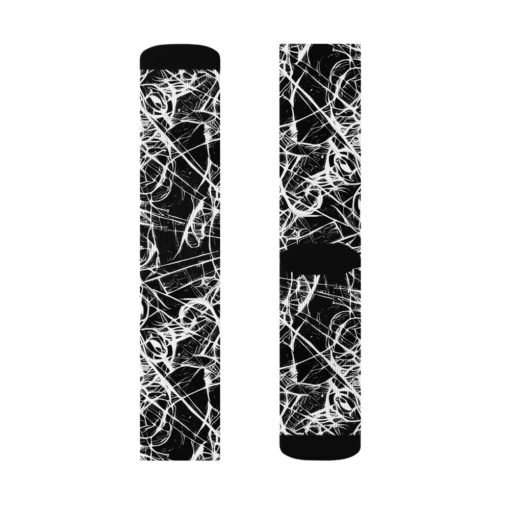 Ink Nervure on Socks — Left Sock