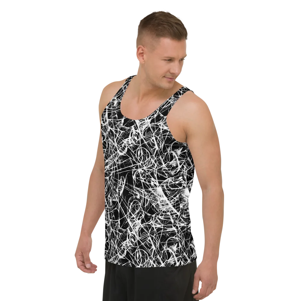Ink Nervure on Men's Tank Top — Left Front