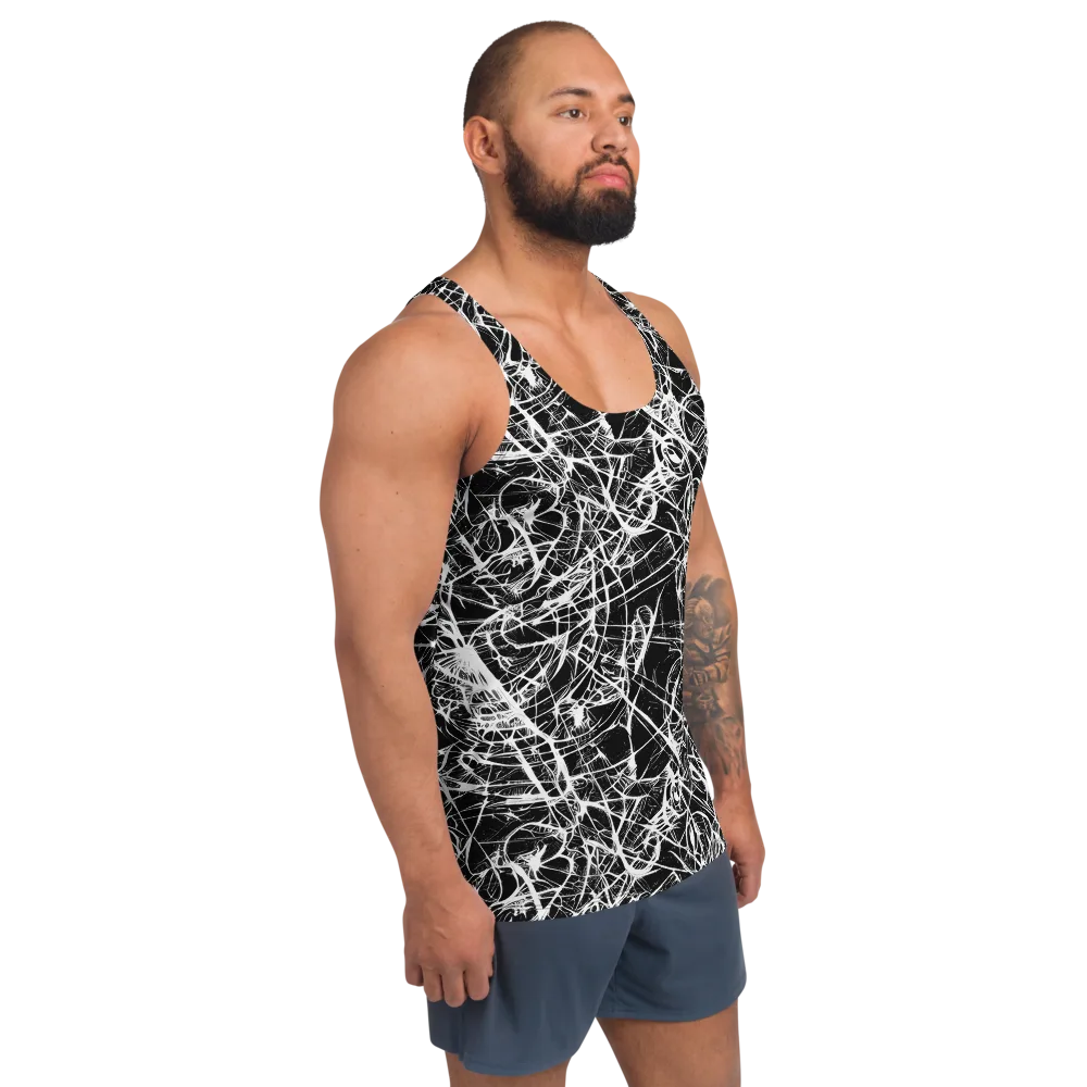 Ink Nervure on Men's Tank Top — Right Front