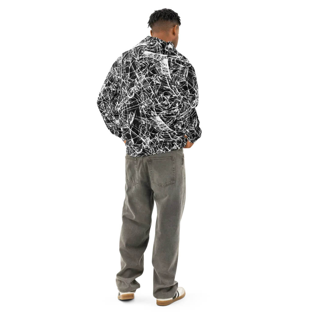 Ink Nervure on Cotton Hoodie — Back