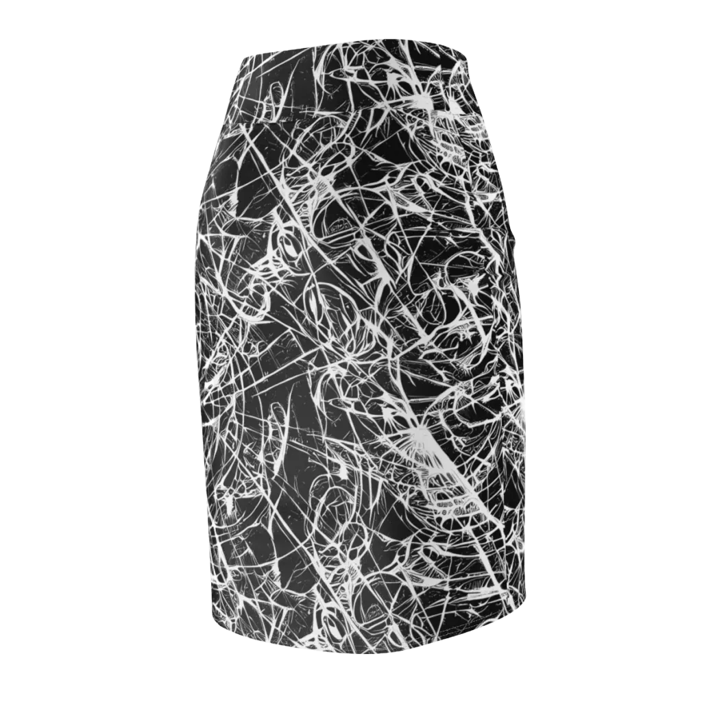 Ink Nervure on Pencil Skirt — Back Side