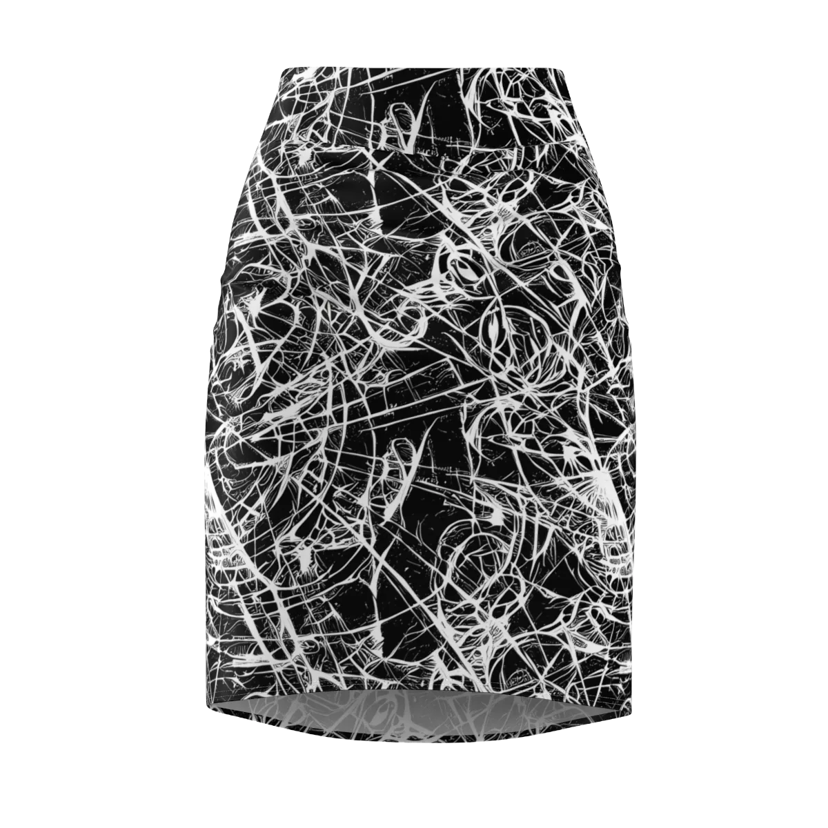 Ink Nervure on Pencil Skirt — Front