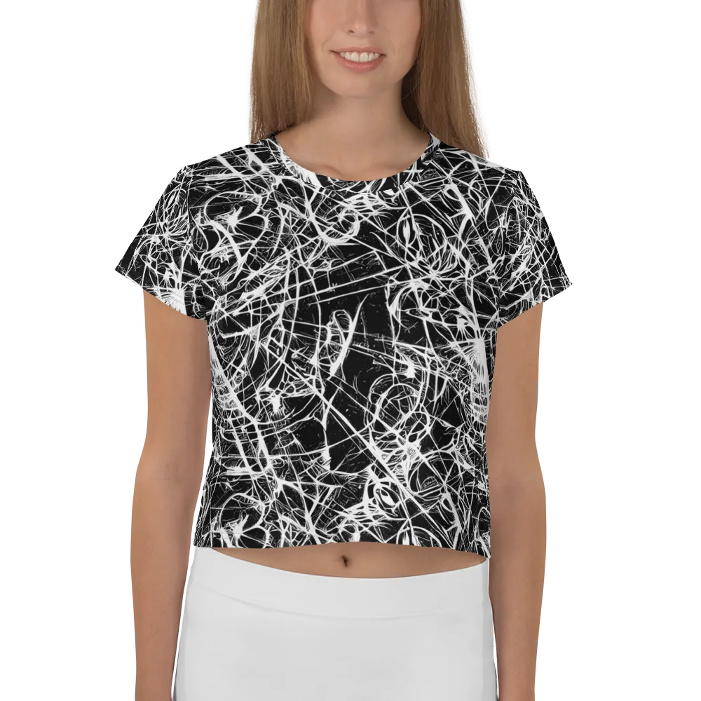 Ink Nervure on Crop Tee — Front
