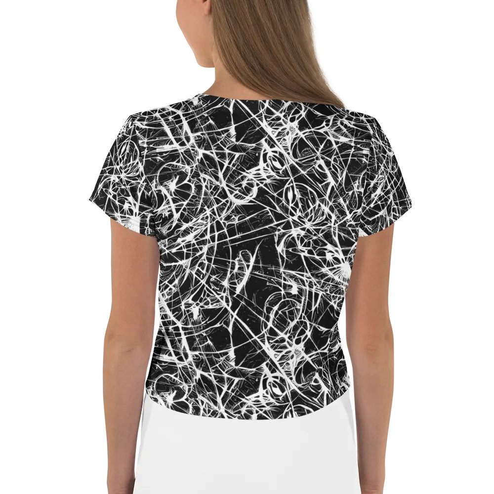 Ink Nervure on Crop Tee — Back