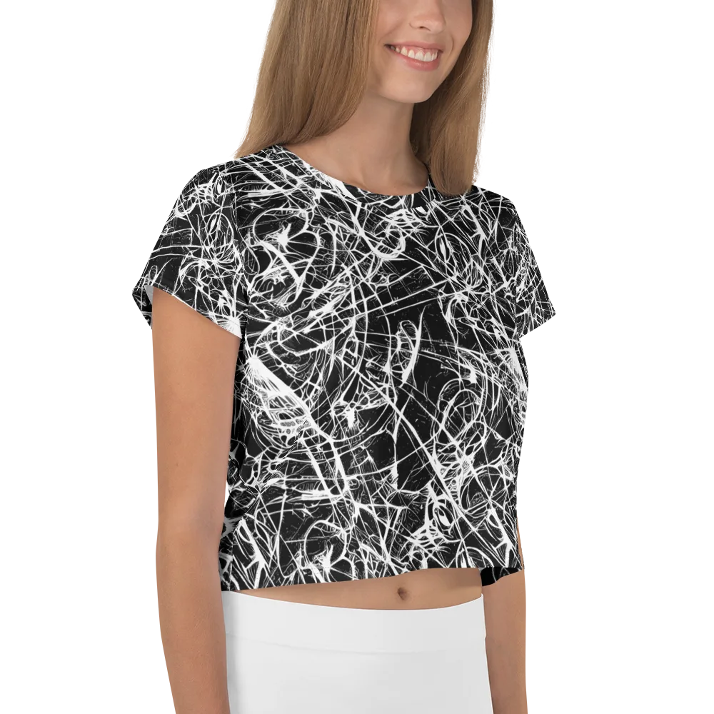 Ink Nervure on Crop Tee — Right