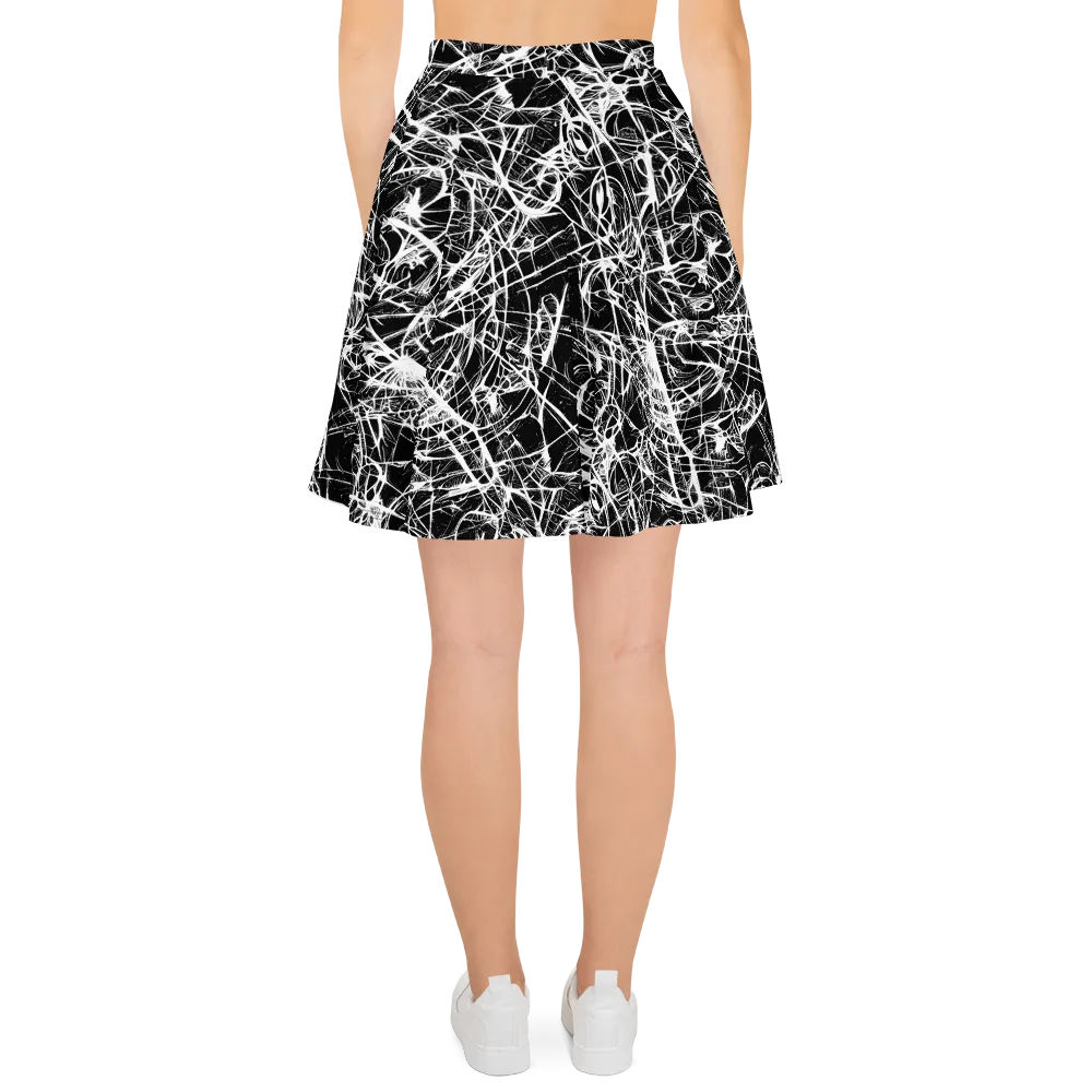 Ink Nervure on Skater Skirt — Back
