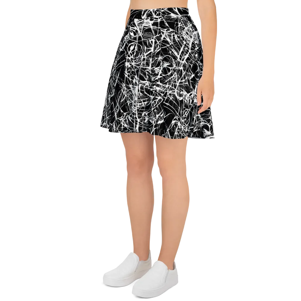 Ink Nervure on Skater Skirt — Left