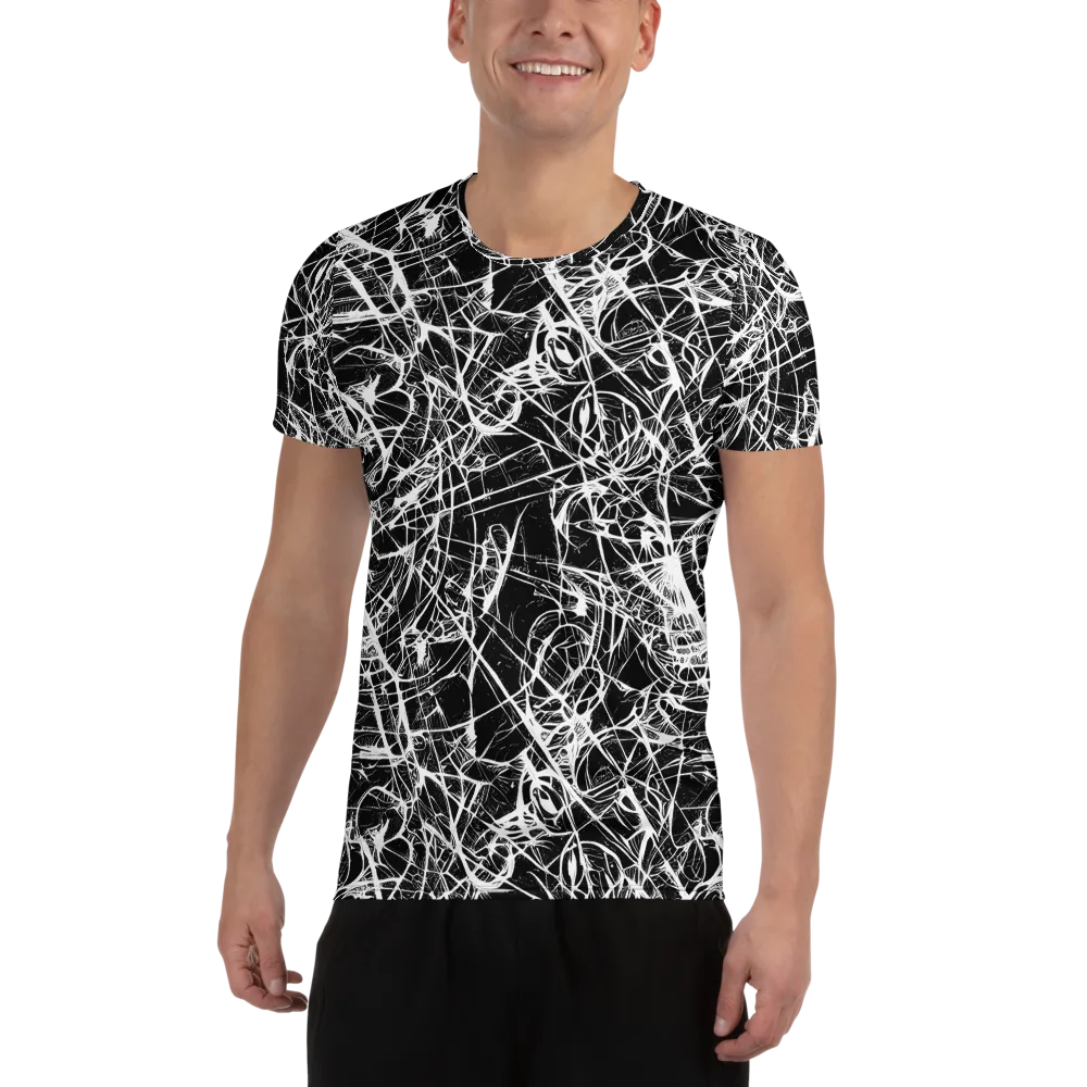 Ink Nervure on Men's Athletic T-Shirt — Front