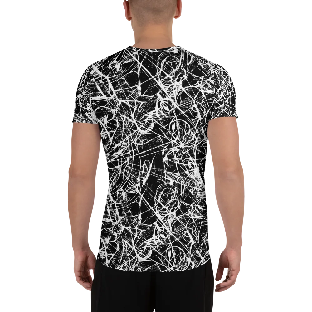 Ink Nervure on Men's Athletic T-Shirt — Back