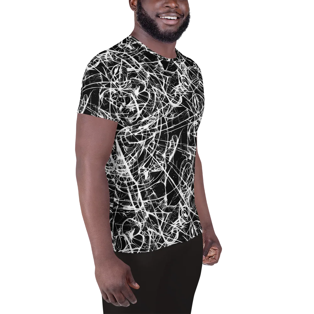 Ink Nervure on Men's Athletic T-Shirt — Right