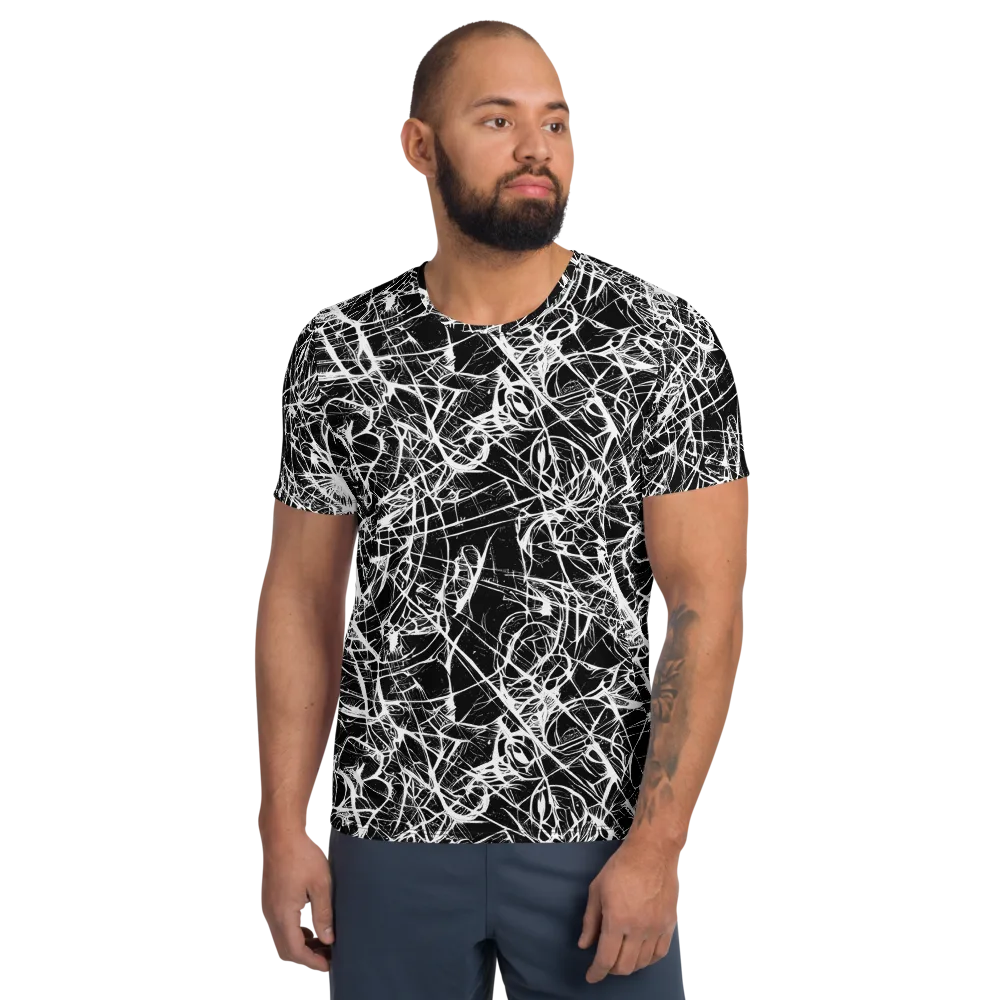 Ink Nervure on Men's Athletic T-Shirt — Front