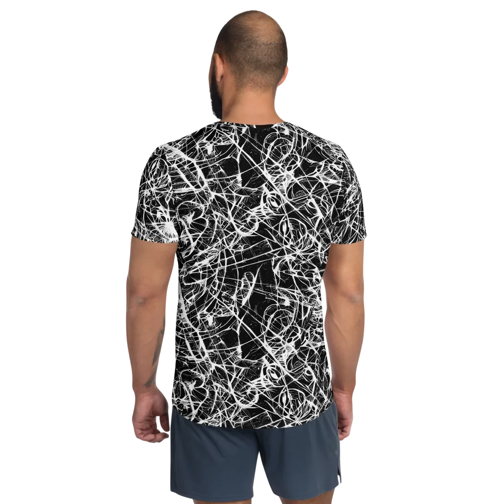 Ink Nervure on Men's Athletic T-Shirt — Back