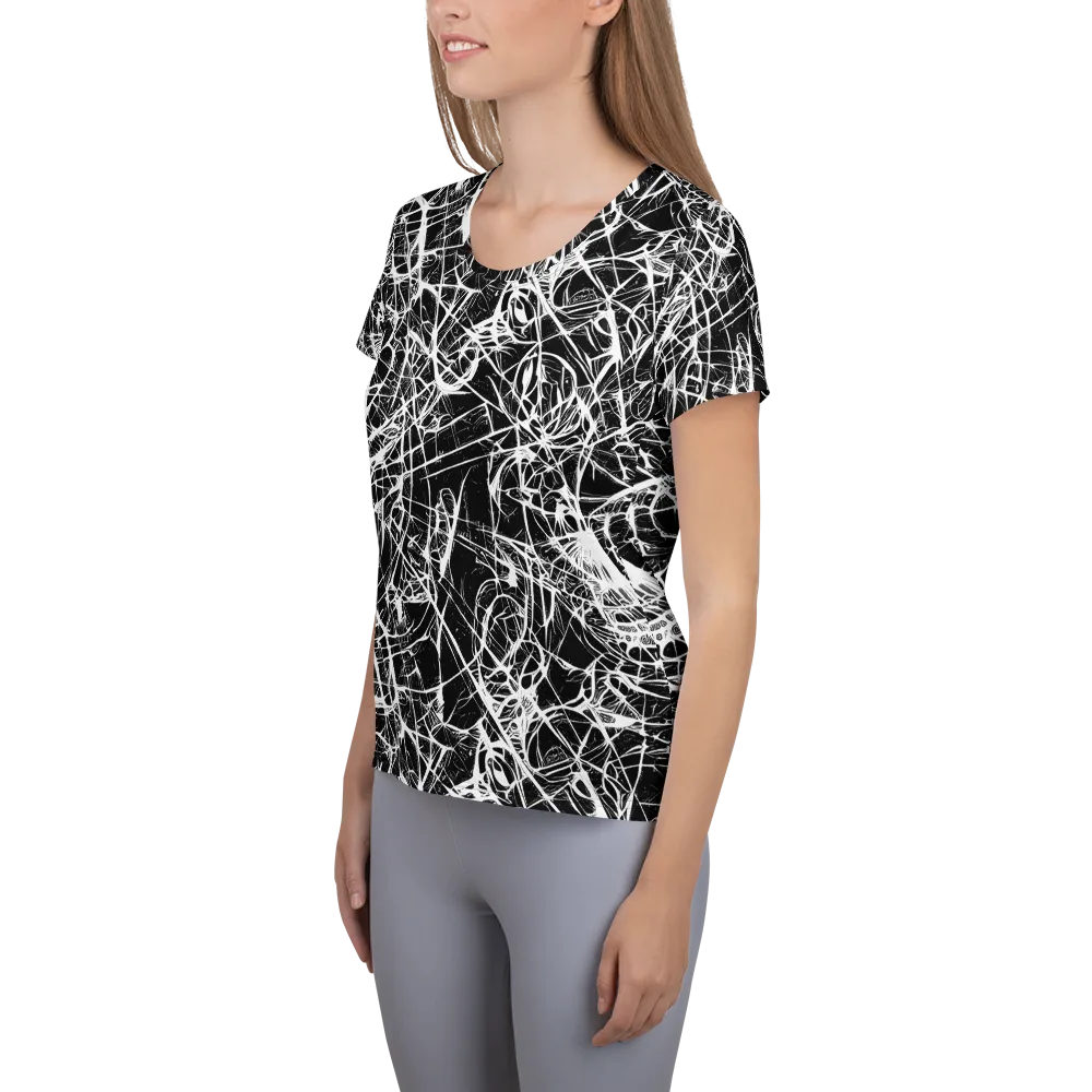 Ink Nervure on Women's Athletic T-Shirt — Left