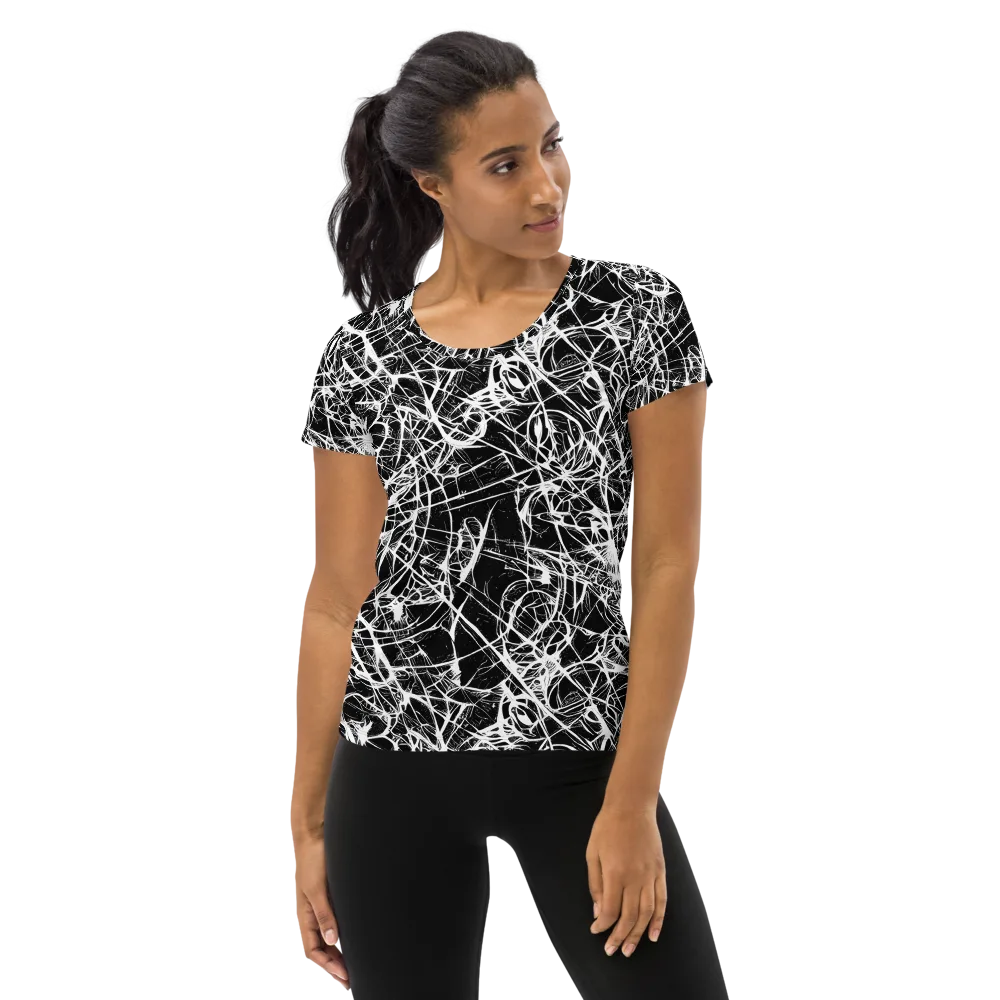 Ink Nervure on Women's Athletic T-Shirt — Front