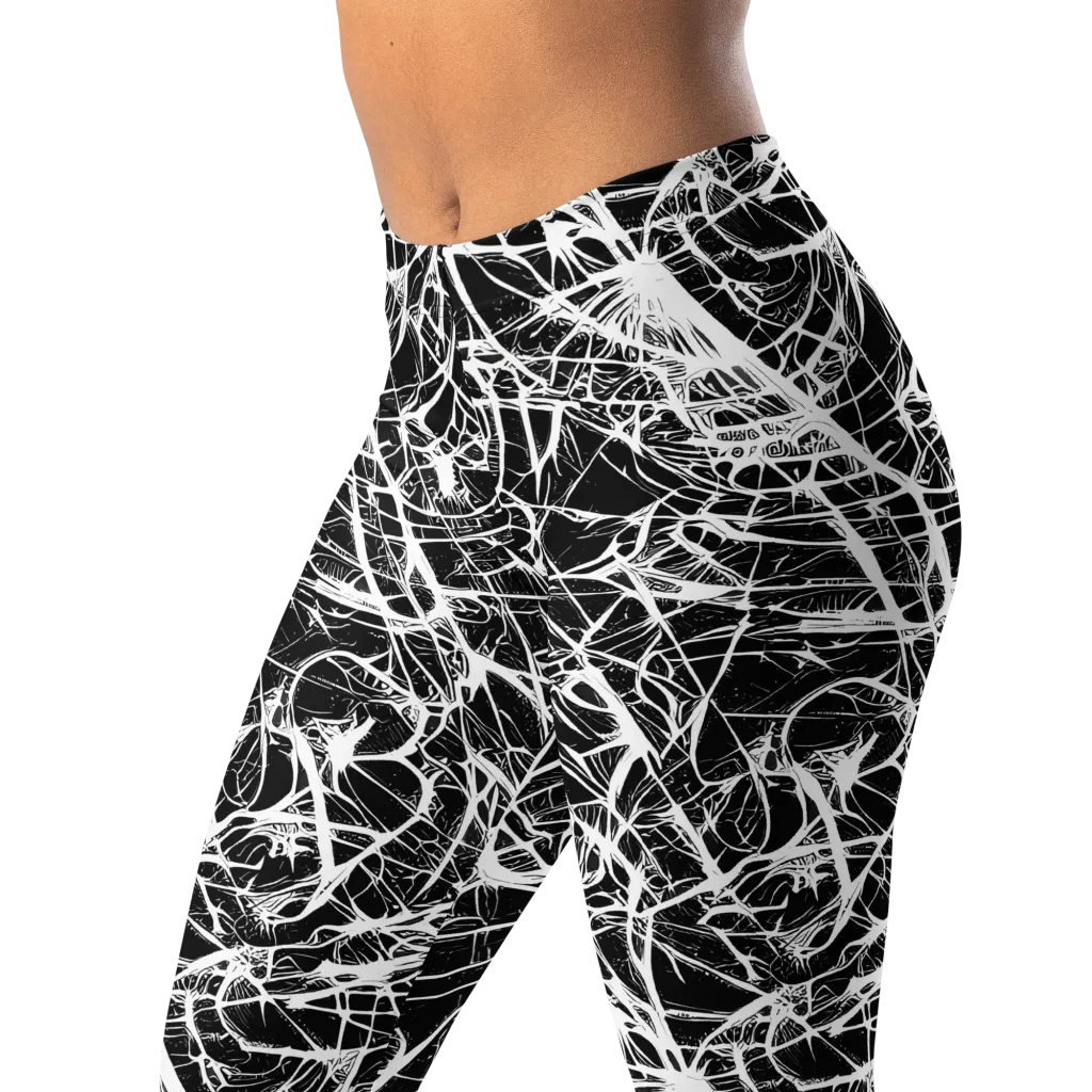 Ink Nervure on Leggings — Left Front