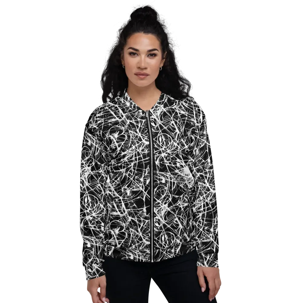 Ink Nervure on Bomber Jacket — Front