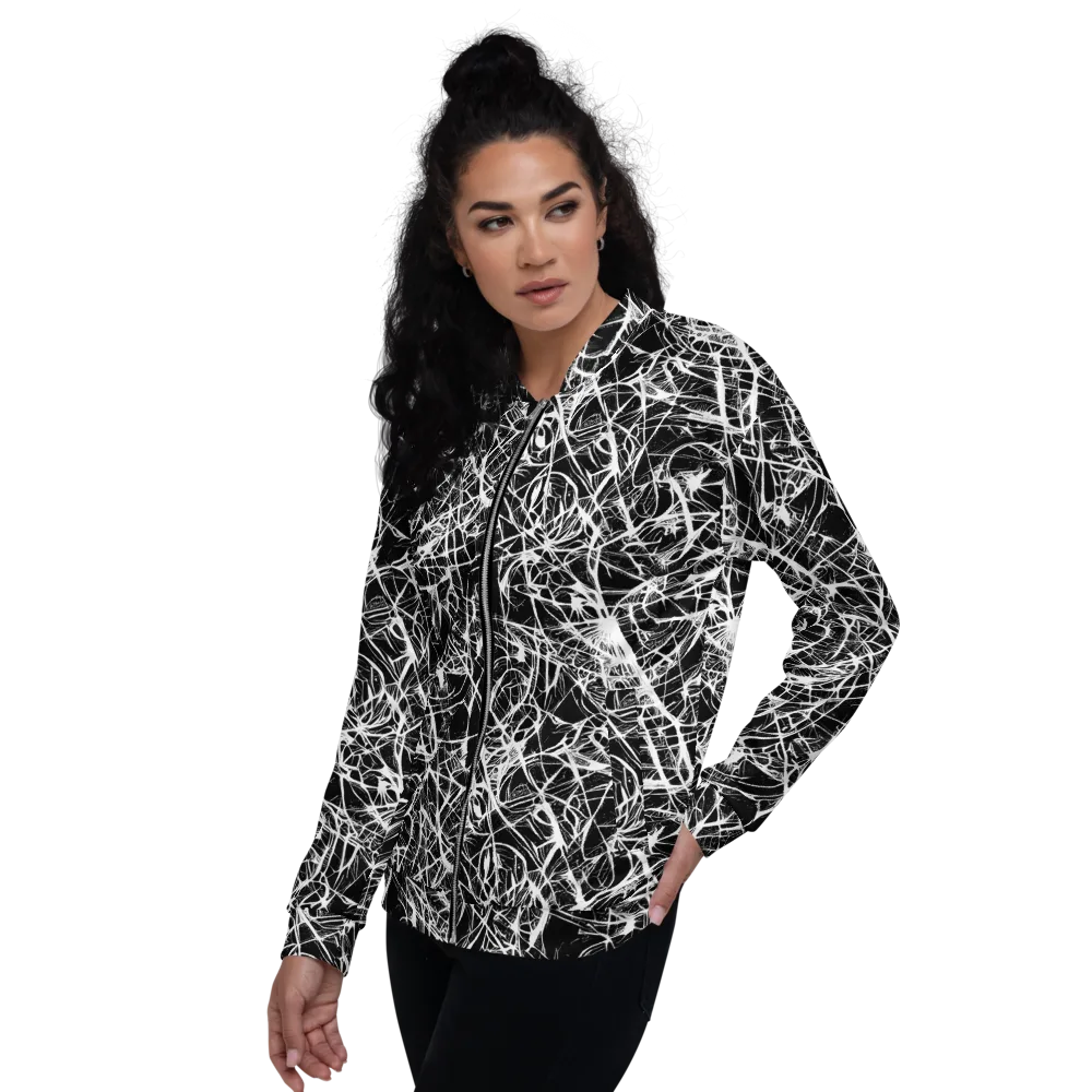 Ink Nervure on Bomber Jacket — Left