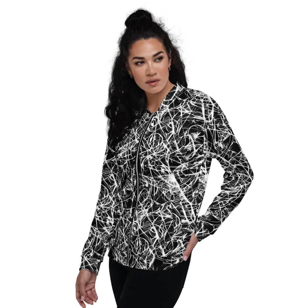 Ink Nervure on Bomber Jacket — Left