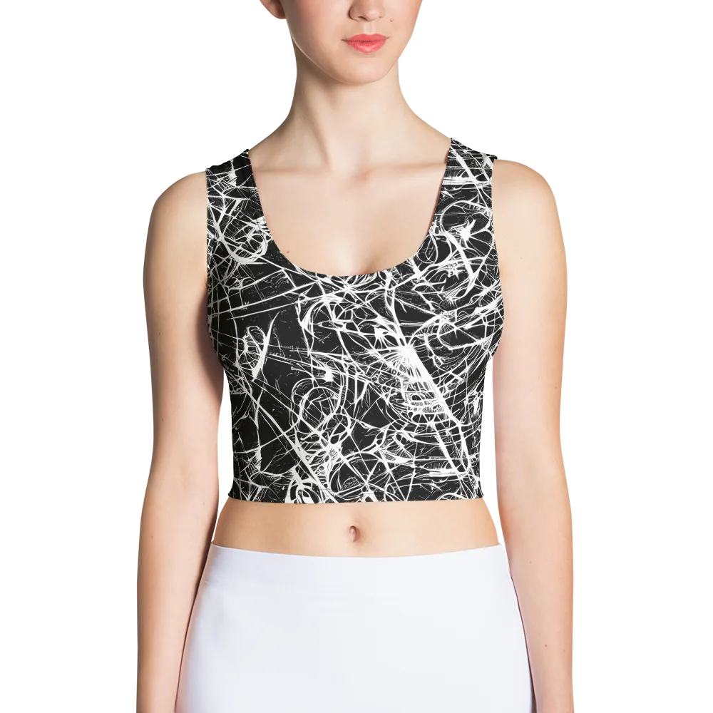 Ink Nervure on Crop Top — Front