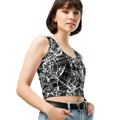 Ink Nervure on a Crop Top