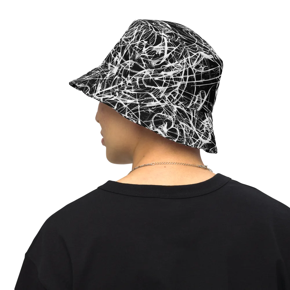 Ink Nervure on Reversible Bucket Hat — Back Inside