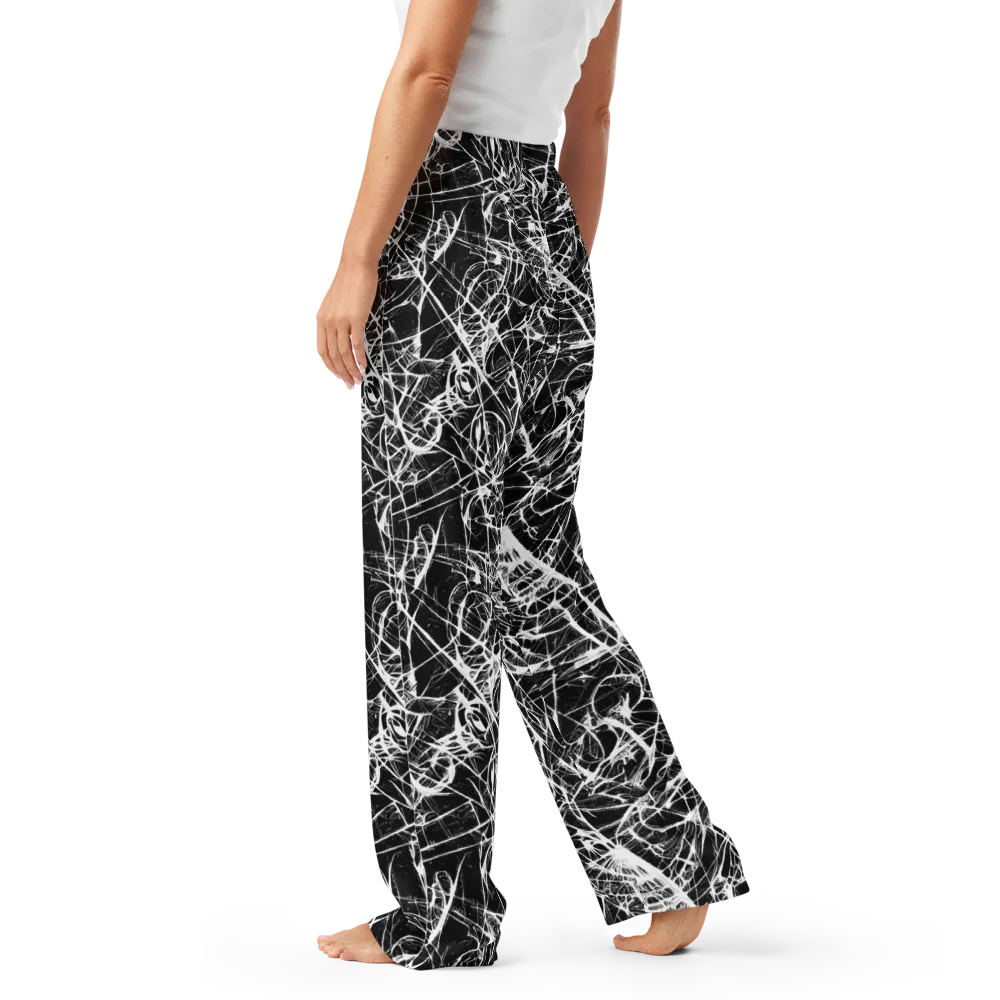 Ink Nervure on Women's Pajama Pants — Left