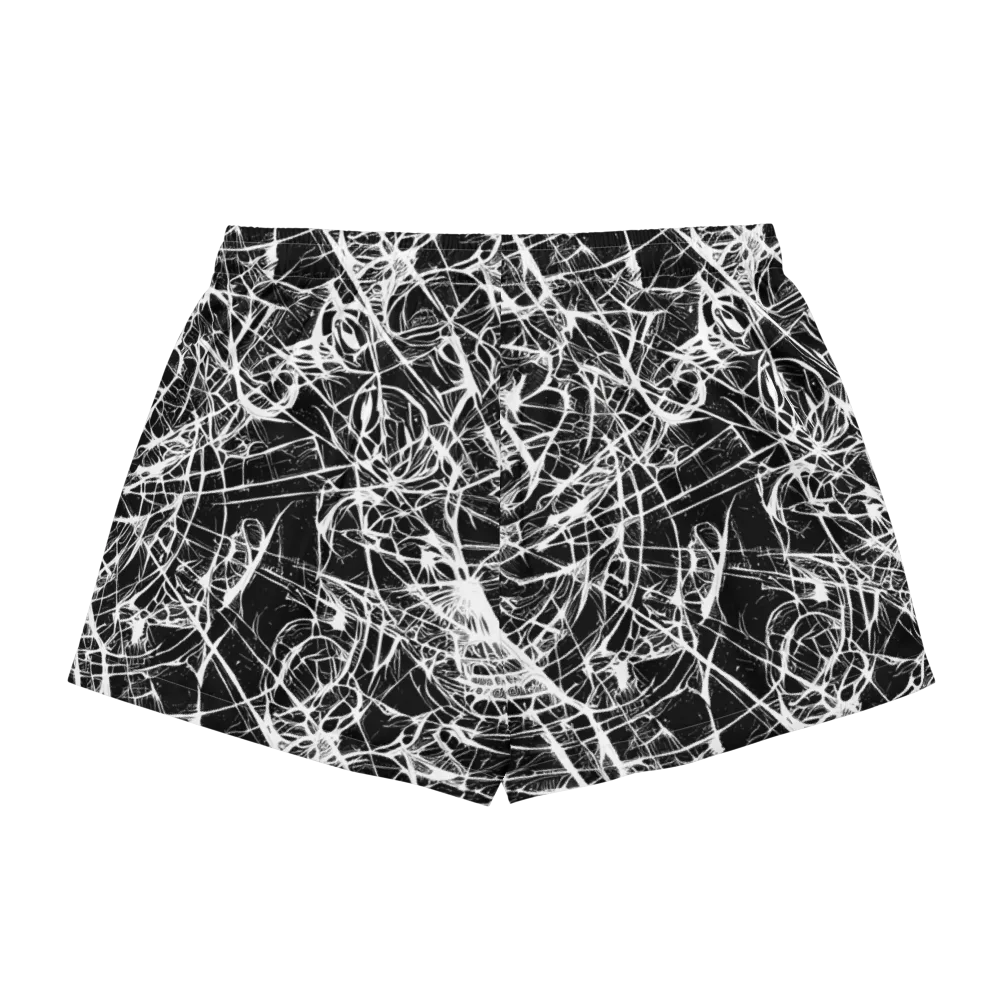 Ink Nervure on Women's Pajama Shorts — Back