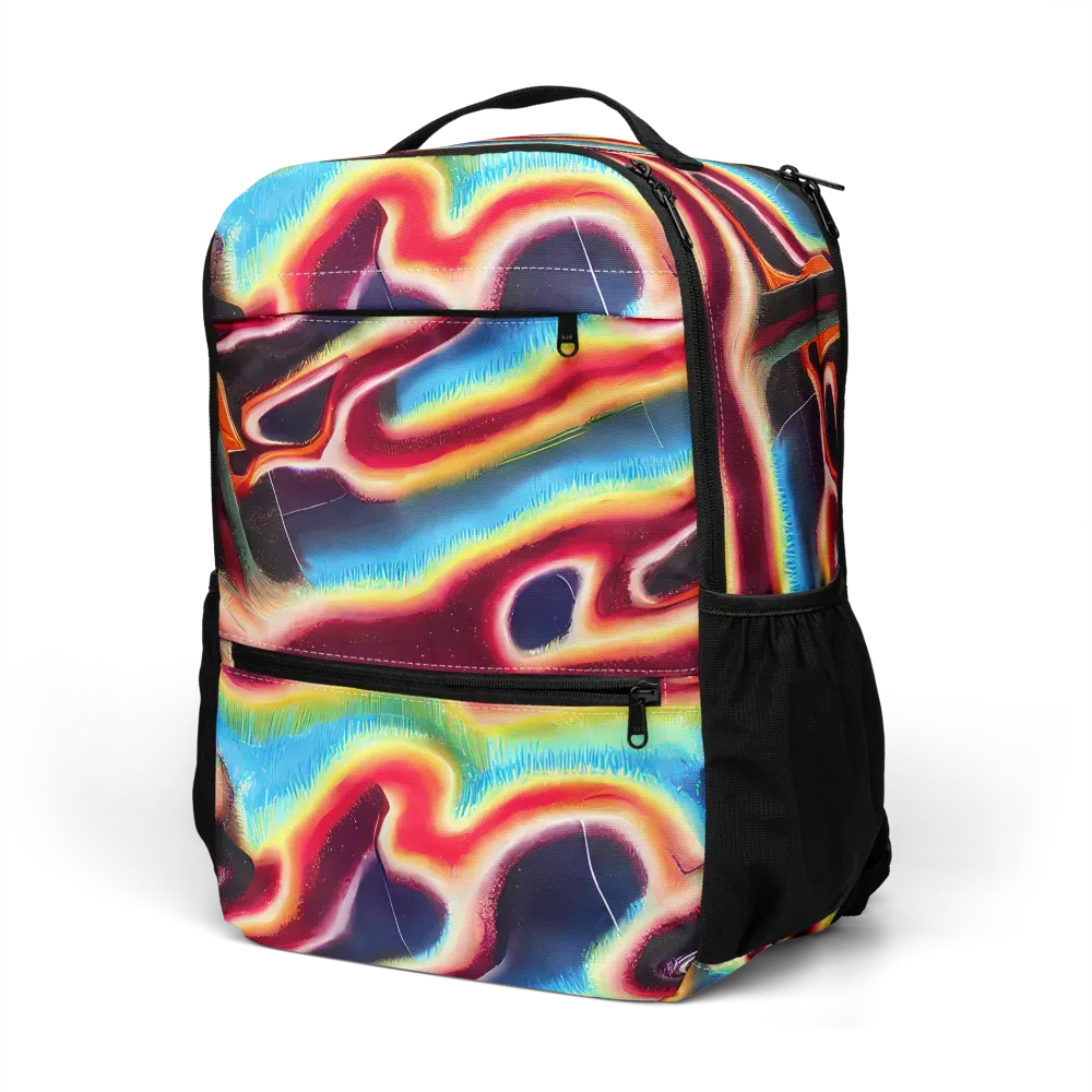 Afterdark Rainbow on Utility Backpack — Left Front