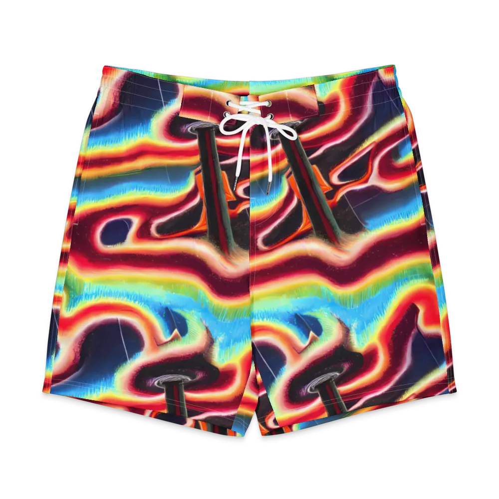 Afterdark Rainbow on Men's Board Shorts — Front